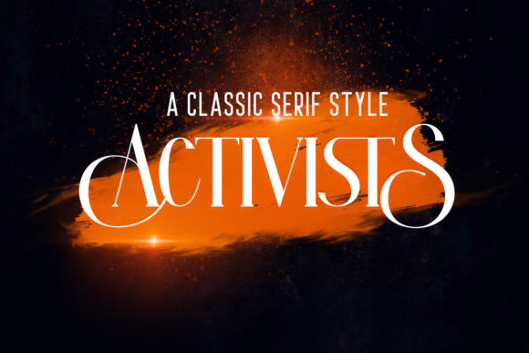Activists: A Serif Font for Elegant Design