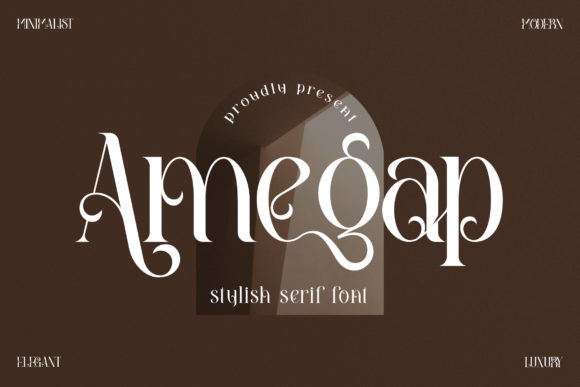 Amegap: A Delicate Serif Font for Elegant Design