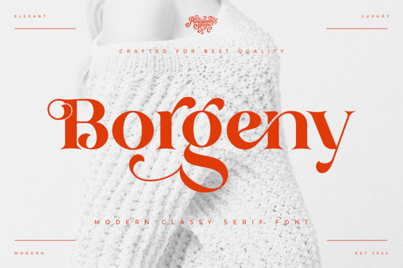 Borgeny Font: Elegant Serif for Craft Projects