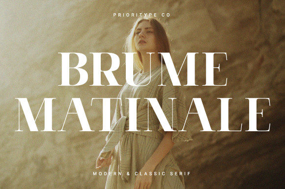 Brume Matinale: A Bold Serif for Digital Marketing