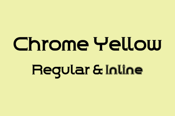 Chrome Yellow: A Playful Font for Creative Projects
