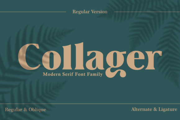 Collager: A Stylish Serif Font for Branding