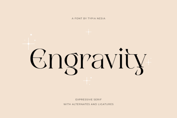 Engravity: A Stylish Serif Font