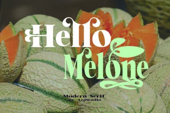 Hello Melone: A Stylish Serif Font