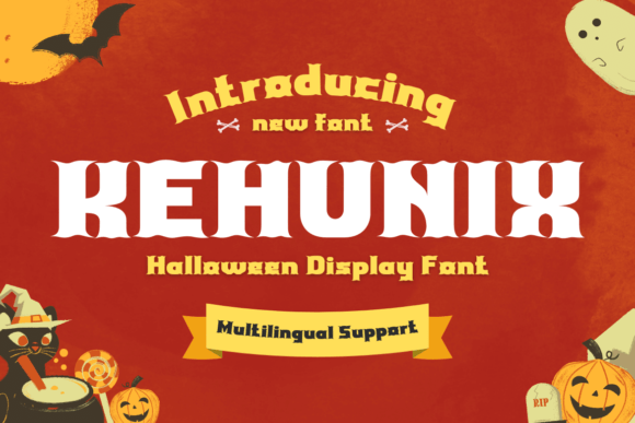 Kehunix: A Halloween Serif Font