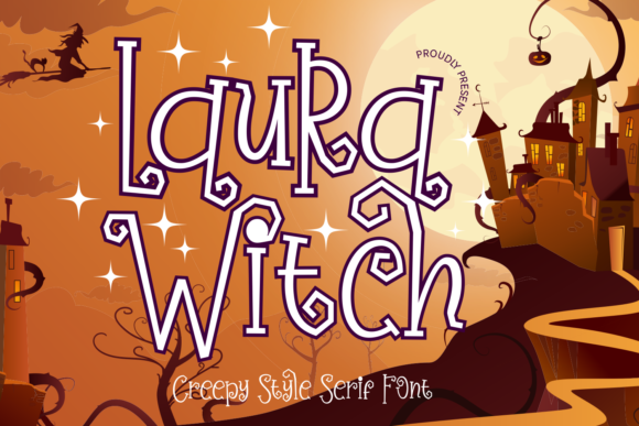 Laura Witch: A Spooky Serif Font