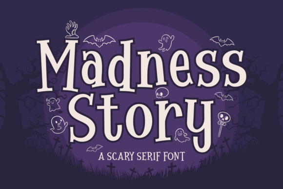 Madness Story Font for Web Design