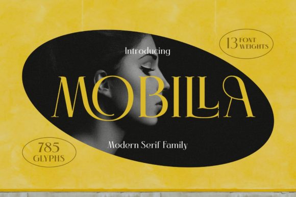 Mobilla: A Stylish Serif Font