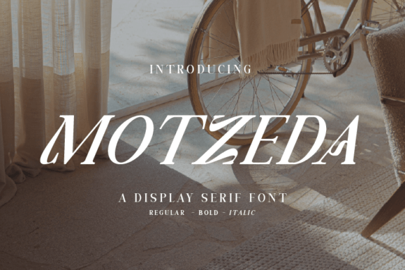 Motzeda: A Stylish Serif Font for Crafters
