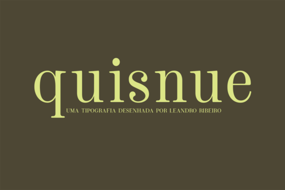 Quisnue: A Stylish Serif Font
