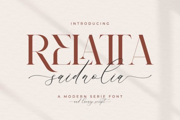 Relatta Saidnolia Duo: A Luxurious Font for Web Design