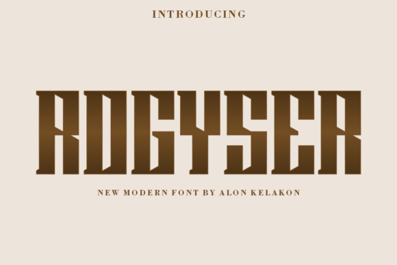 Rogyser: A Serif Font for Editorial Excellence