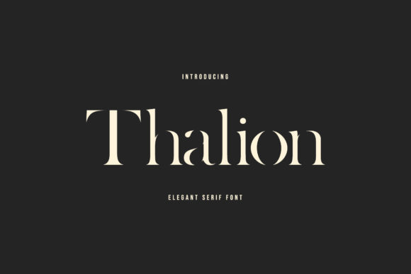 Thalion: A Serif Font for Creative Makers