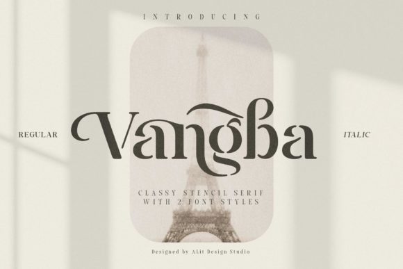Vangba: A Stylish Serif Font for Web Design