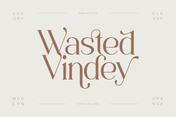 Wasted Vindey Font for Creative Projects
